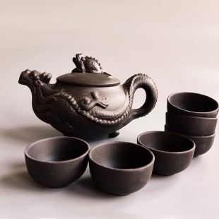 Чайний керамічний набір для китайської чайної церемонії на 6 персон Хамелеон