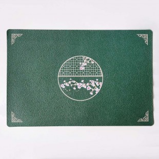 Термостійкий килимок для проведення чайної церемонії 30см х 45см Зелений